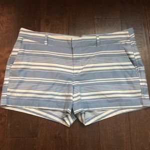 Chic blue and white striped Gap shorts
